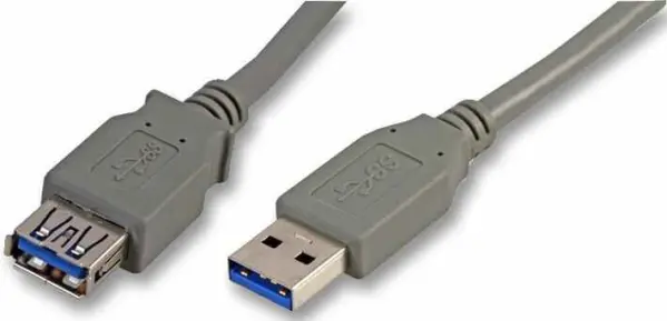 Pro Signal USB 3.0 kabel A mužský na A ženský, 3m, šedý