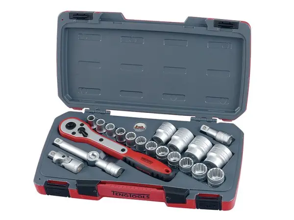 Teng T1221 1/2in Drive 21-Piece Metric Socket Set