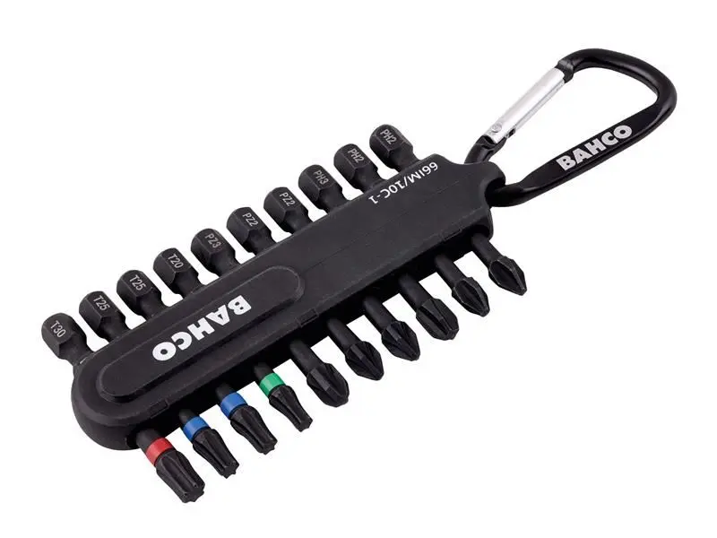 Bahco Set di Punte a Torsione 66IM/10C-1, 10 Pezzi, Resistente