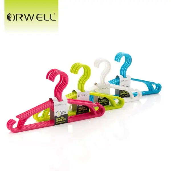 Orwell Children's Swivel Head Hangers, Assorted Colours, 5 Pack