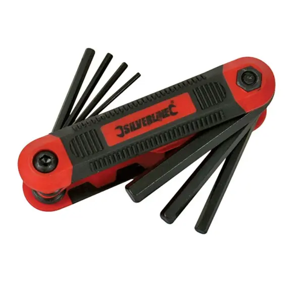 Silverline Metric Hex Key Set, 8pc, 1.5-8mm, Chrome Vanadium Steel