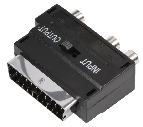 Pro Signal UK SCART to SVHS & Phono Adapter, 37g