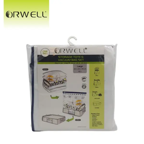 Orwell Storage Tote & Vacuum Bag Set Large 42 x 40 x 25cm