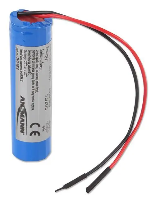 ANSMANN 3.6V 2600mAh Lithium-Ion Accupakket met beveiligingsprintplaat