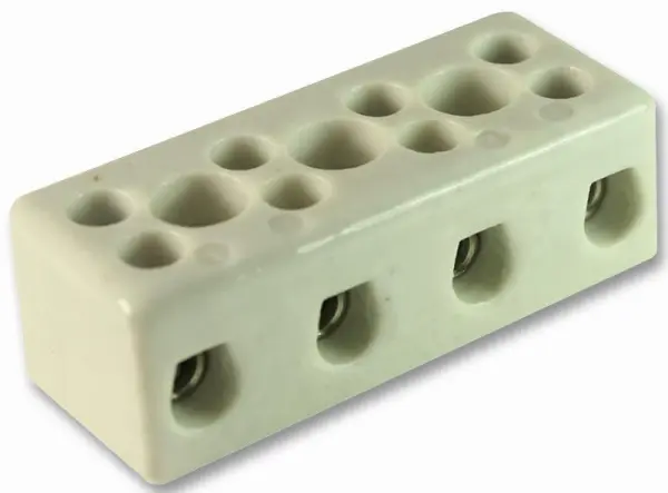 CAMDENBOSS Ceramic Terminal Block, 4 Way, 57A, 1000°C