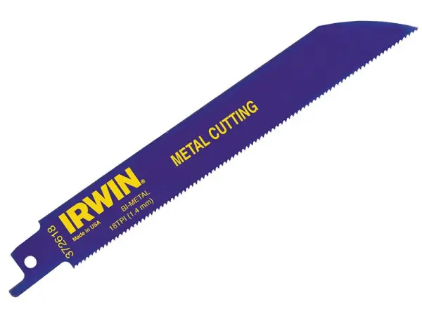 IRWIN 614R Sabre Saw Blades for Metal, 150mm, 14 TPI (Pack of 25)