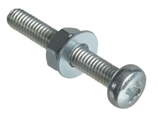 Vis métallique ForgeFix M3 x 20mm à tête fraisée, plaquée zinc, compatible Pozi