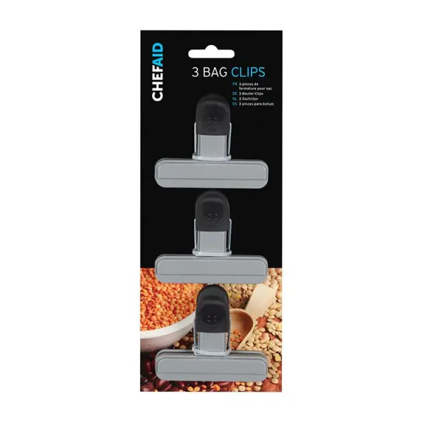 Chef Aid Bag Clip 3pk