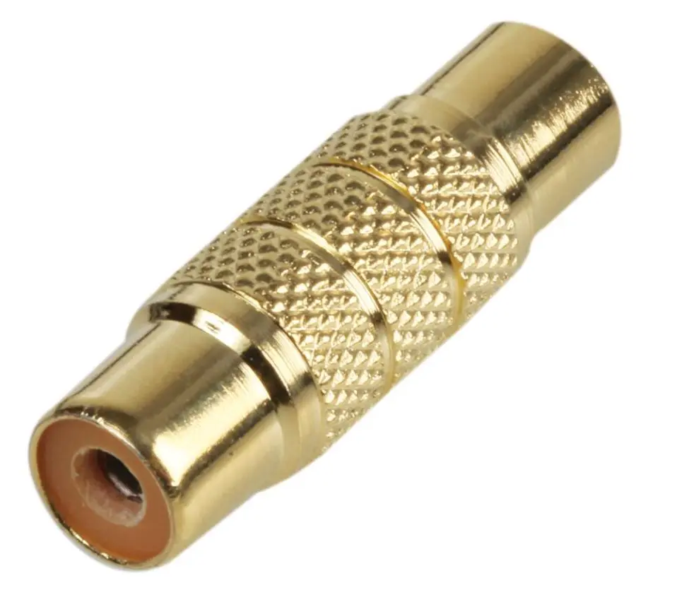 PRO SIGNAL Gouden RCA Phono Koppelstuk