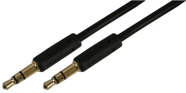 PRO SIGNAL Slim 3.5mm Stereo Jack Lead, 5m Black
