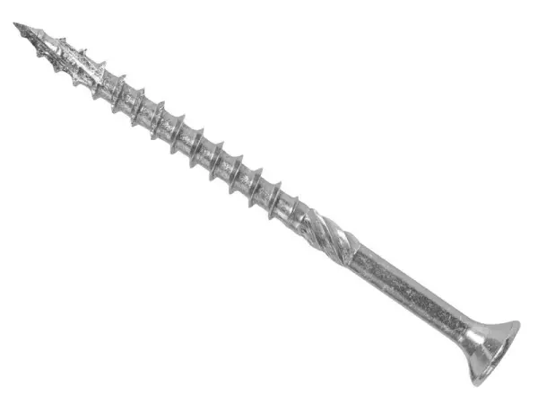 ForgeFix ForgeFast Pozi Exterior Screws, eTech Silver - 6.0 x 70mm Box 100