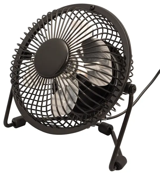 PREM-I-AIR 4 Inch Adjustable USB Desk Fan, Black