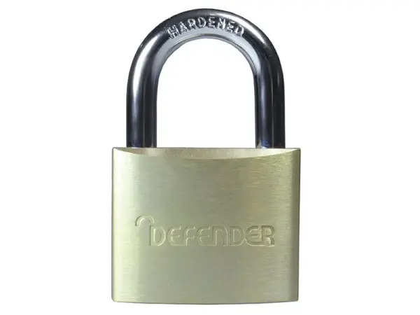 DEFENDER Aluminium Padlock 40mm with Steel Shackle