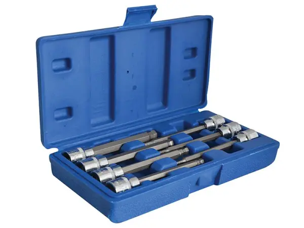 BlueSpot Tools Jogo de Bits Hexagonais Extra Longos 3/8in (7 Peças)