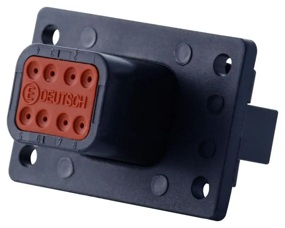 TE Connectivity DT Series Alojamento para Conector 8 Vias Montagem em Flange