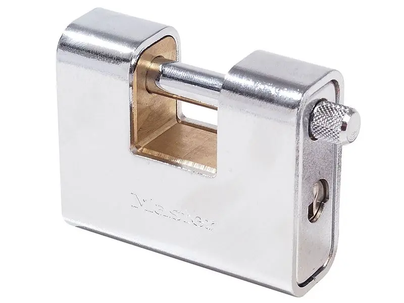 Cadenas blindé Master Lock pour volet, Zinc, 80mm
