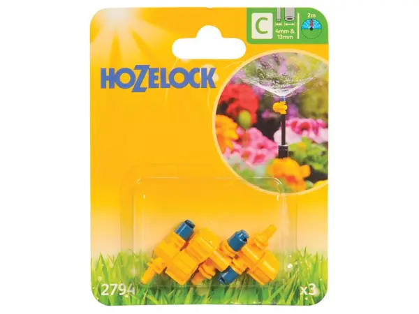 Hozelock 2794 Adjustable 180° Micro Spray Jet Pack of 3