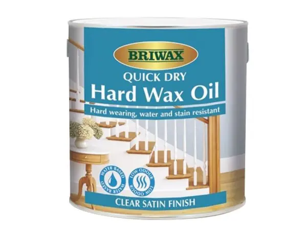 Briwax Quick Dry Hard Wax Oil, 1 Litre, Satin Finish
