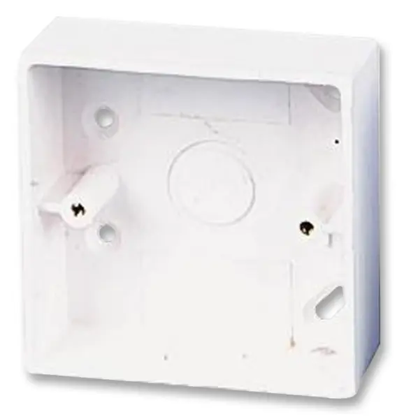PRO POWER White 1-Gang Surface Mount Conduit Box, 32mm, uPVC