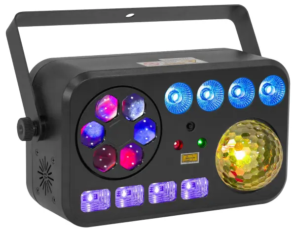 BoomTone DJ LightShow 6FX 6-in-1 LED Light Effect