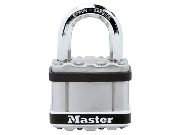 Master Lock Excell Glas Stáin Cruach Dronuilleogach, 51mm