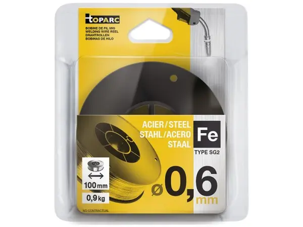 GYS MAG Bobina di Filo per Saldatura, Acciaio 0.8mm, 0.9kg