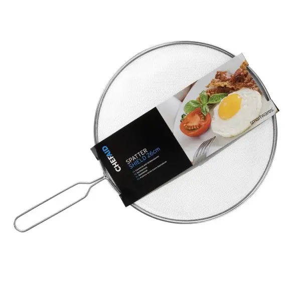 Chef Aid Spritzschutz 26cm - Perforierter Stahl