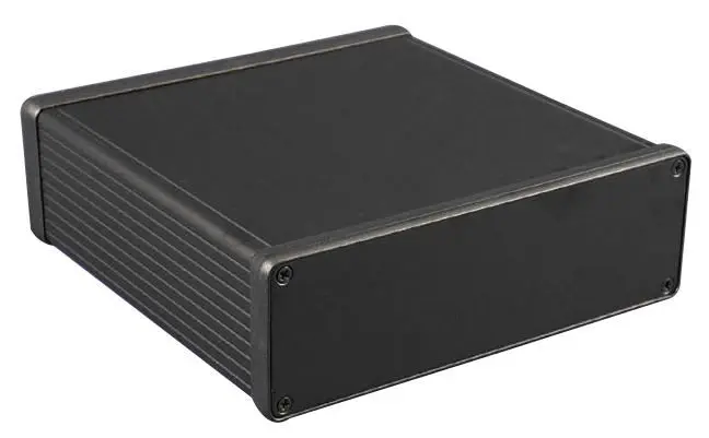 HAMMOND IP54 1455 Series Black Aluminium Enclosure, 220x165x56mm
