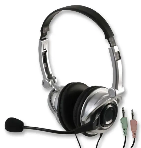 RARAION 노이즈 캔슬링 헤드셋 (3.5mm 이어폰 잭, 콘덴서 마이크 포함)