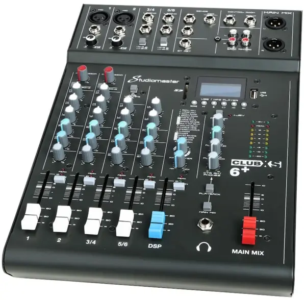 STUDIOMASTER Club XS6 6 Channel Mixing Desk with DSP