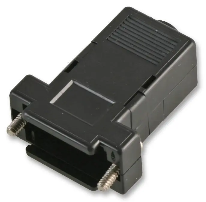 PRO POWER Cache D-Sub, 9 broches, à clipser, Noir