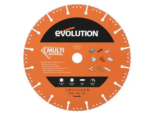 Evolution Multi-Material Diamond Demolition Disc Blade 230mm