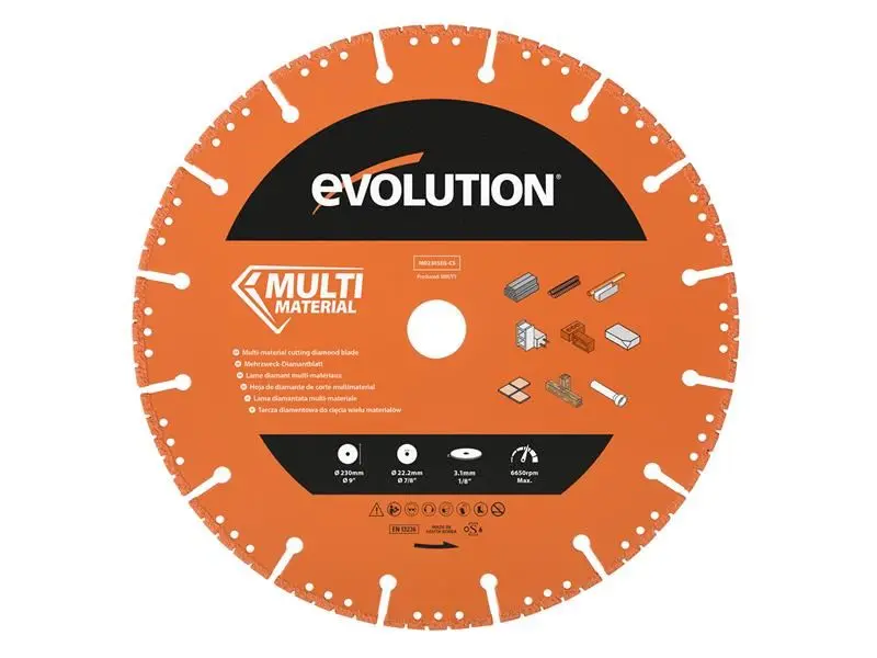 Evolution Multi-Material Diamond Demolition Disc Blade 230mm