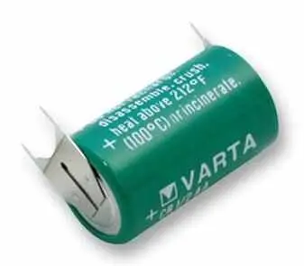 VARTA 3V 950mAh 리튬-망간 1/2AA PCB 장착 배터리