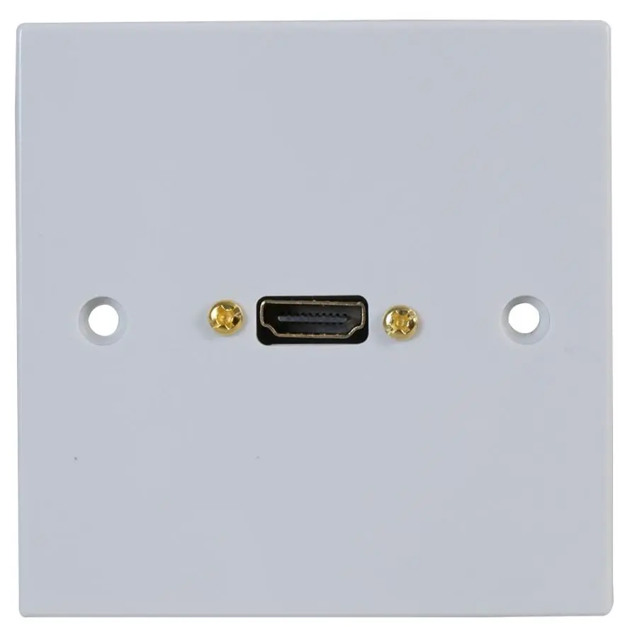 PRO SIGNAL 1-Gang HDMI Τοίχοπλακίδιο με Λευκό Καλώδιο 150mm