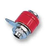 Pro Signal 4mm Banaanstekker, Rood, Paneelmontage, 10 stuks