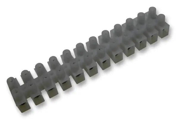 Bloc de jonction HiLo 12 voies, contacts en laiton, 24A