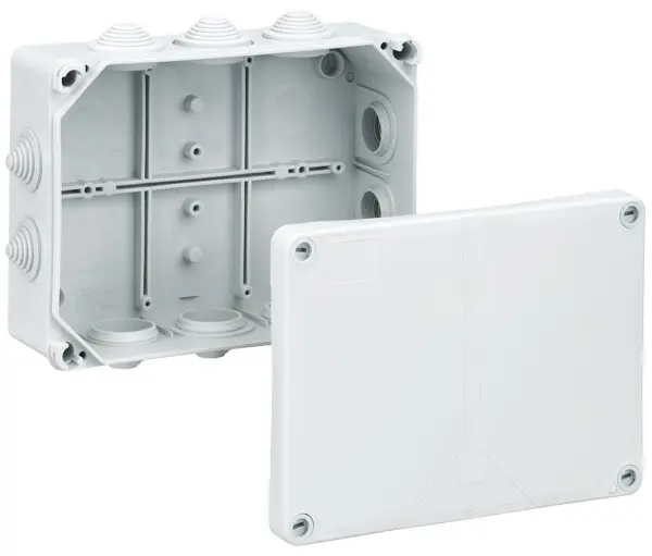 SPELSBERG Grijze IP55 Verdeeldoos, 11 Polen, 113x113x58mm