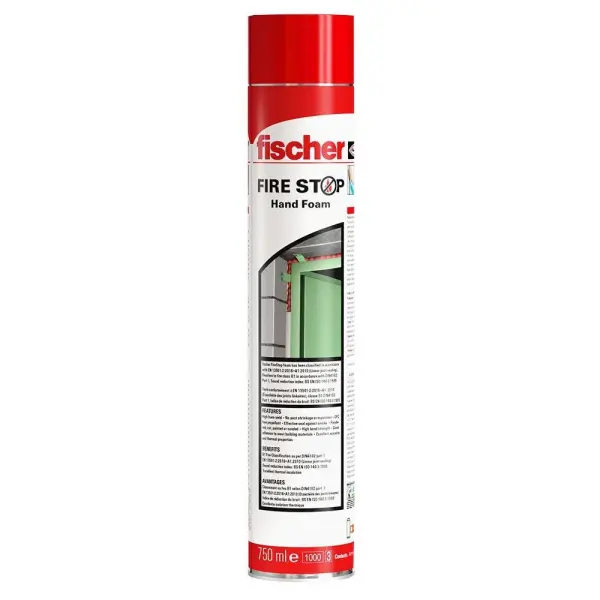 FISCHER FIXINGS Handheld Fire Stop Expanding Foam 750ml