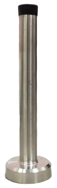 ST HELENS HOME AND GARDEN Stainless Steel Wall Mounted Door Stops, Pair - 150mm 150mm