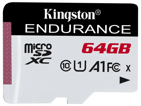 Kingston 64GB Endurance MicroSDXC Card Class 10 A1 UHS-I 95MB/s