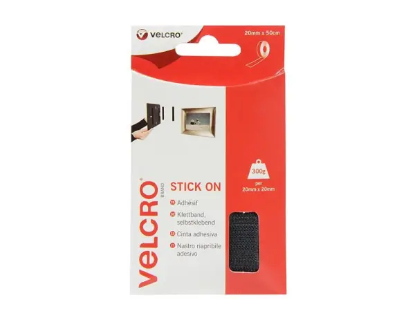 VELCRO® Brand 易可扣 自粘胶带 黑色 50厘米
