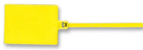 Attache-câble marqueur PANDUIT Pan-Ty®, 2,5 mm x 130 mm, jaune (paquet de 100)