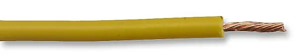 PRO POWER Tri-Rated Switchgear Wire, 0.5mm², Yellow, 100m