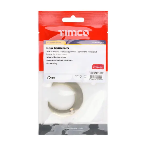 Timco - Αριθμός Πόρτας Χαλύβδινος, Πολωμένος Χαλκός 75mm