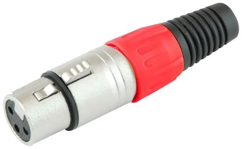 Pro Signal שקע XLR עם 3 פינים ומיתוג אדום