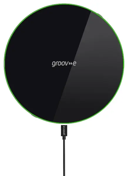 GROOV-E 15W Wireless Charging Pad, Black