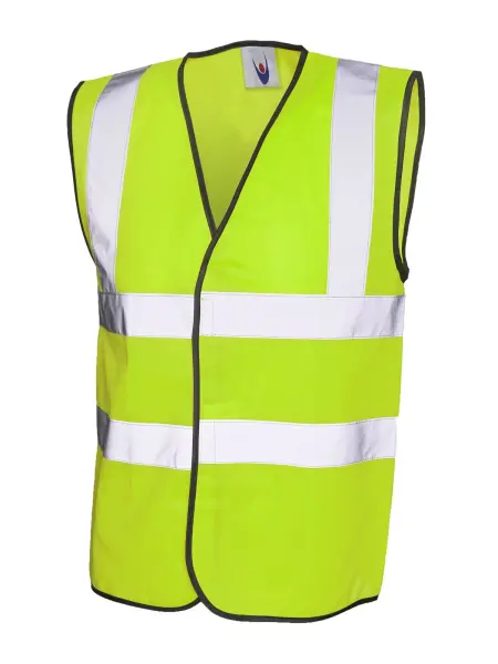 Uneek Clothing - Gilet de sécurité unisexe sans manches, Polyester, Jaune, 4XL
