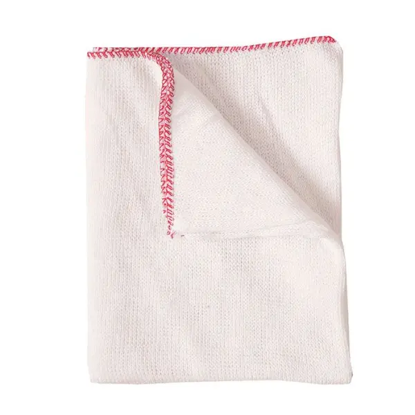 Wilsons - Gebleichte Maschenware XL mit rotem Rand, 50cm x 38cm