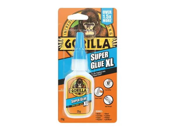 Gorilla Superglue XL 25g - Colle super forte résistante aux chocs